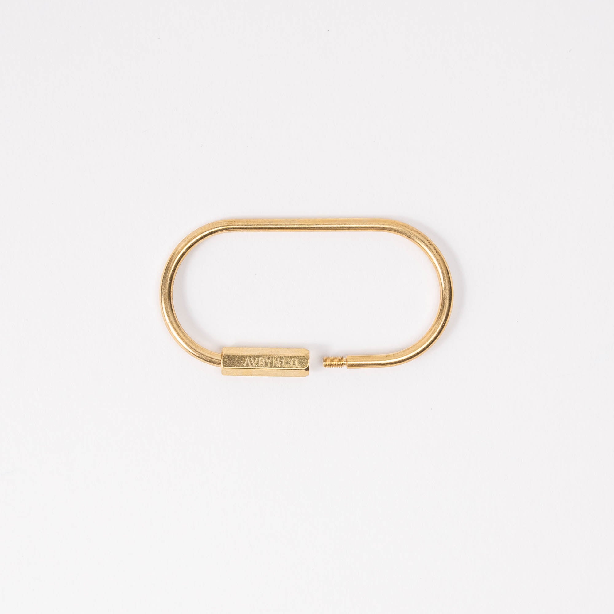 Key ring square brass