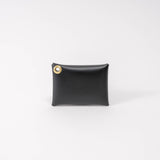 Black Veg Tan Leather Card Wallet
