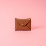 Brownstone Brown Pebbled Leather Card Wallet