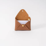 Brownstone Brown Pebbled Leather Card Wallet