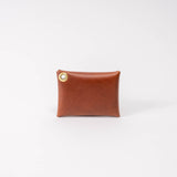 Chestnut Brown Veg Tan Leather Card Wallet