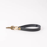 Onyx Black Pebbled Leather Wristlet