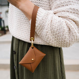Brownstone Brown Pebbled Leather Wristlet Wallet Set