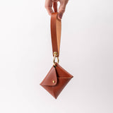 Chestnut Brown Veg Tan Leather Card Wallet