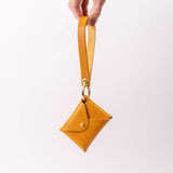 Goldenrod Dollaro Leather Wristlet Wallet Set