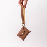 Brownstone Brown Pebbled Leather Wristlet Wallet Set