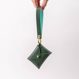 Emerald Dollaro Leather Wristlet Wallet Set