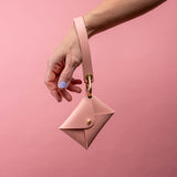 Cherry Blossom Matte Vachetta Leather Wristlet Wallet Set