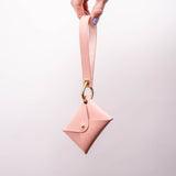 Cherry Blossom Matte Vachetta Leather Wristlet Wallet Set