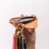 Chestnut Brown Veg Tan Leather Card Wallet