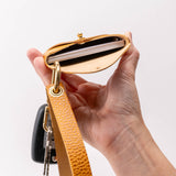 Goldenrod Dollaro Leather Wristlet Wallet Set