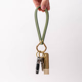 Brownstone Brown Pebbled Leather Wristlet