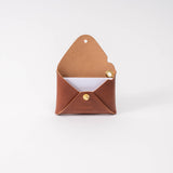 Chestnut Brown Veg Tan Leather Card Wallet