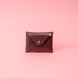Bordeaux Dollaro Leather Card Wallet