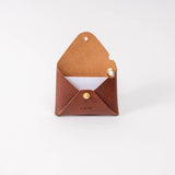 Chestnut Brown Hatch Leather Card Wallet