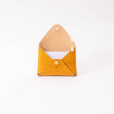 Goldenrod Dollaro Leather Card Wallet
