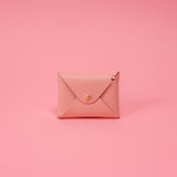 Cherry Blossom Matte Vachetta Leather Card Wallet