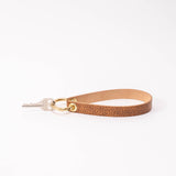 Whiskey Brown Dollaro Leather Wristlet