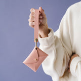 Cherry Blossom Matte Vachetta Leather Wristlet Wallet Set