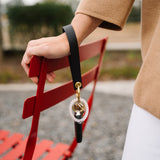 Onyx Black Pebbled Leather Wristlet