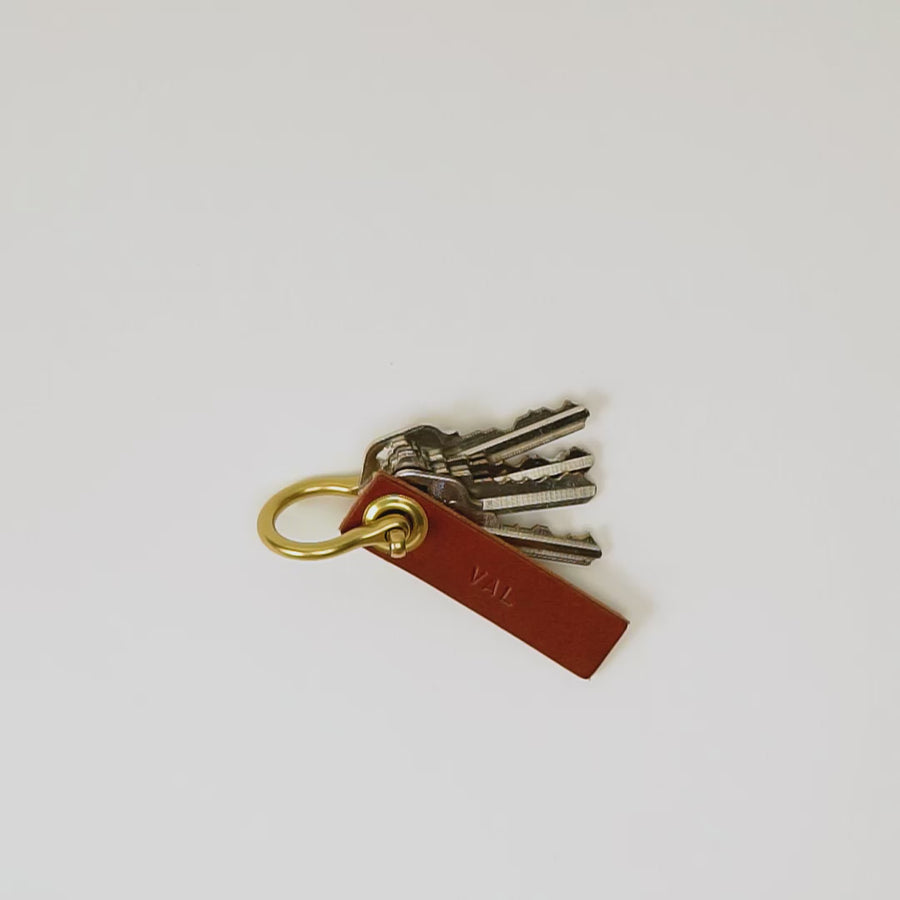 Chestnut Brown Key Tag